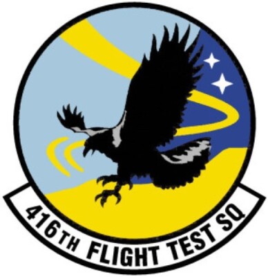 USAF 416th Flight Test Squadron Self-Adhesive Vinyl Decal