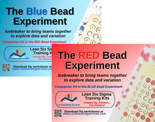 Red  Blue Bead Experiment, Combo Learning Kit, Lean Six Sigma Game, Statistics