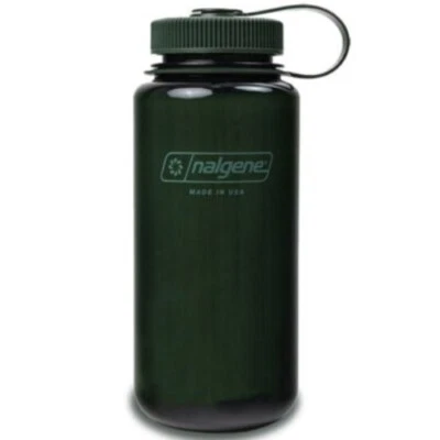 Nalgene Sustain 16oz Wide Mouth Bottle (Jade) Recycled Reusable Green