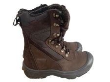 Hi-Tec Eiger Lace Dark Brown Boots Mens Size 7 Thinsulate Waterproof~EUC