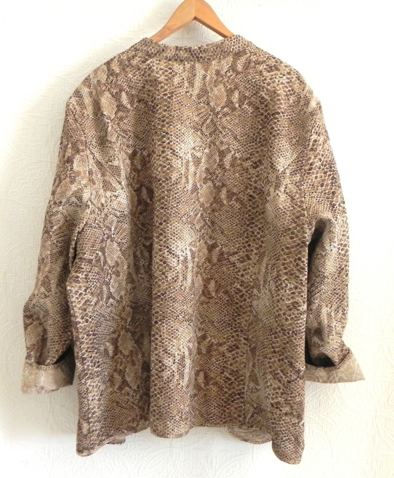 Catherines Reversible Lightweight Jacket Open Emb… - image 5