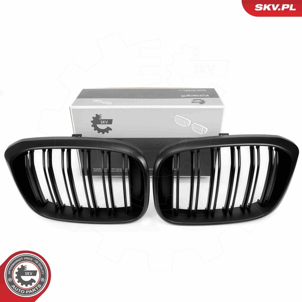 Esen SKV KüHlergrill KüHlergitter Schwarz-Matt FüR BMW X3 G01 F97 X4 F98 G02-image