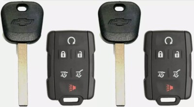 GM Chevy BowTie Logo Transponder Key + Remote Fob – M3N-32337100, Lock/Unlock/Remote Start/Panic-912240