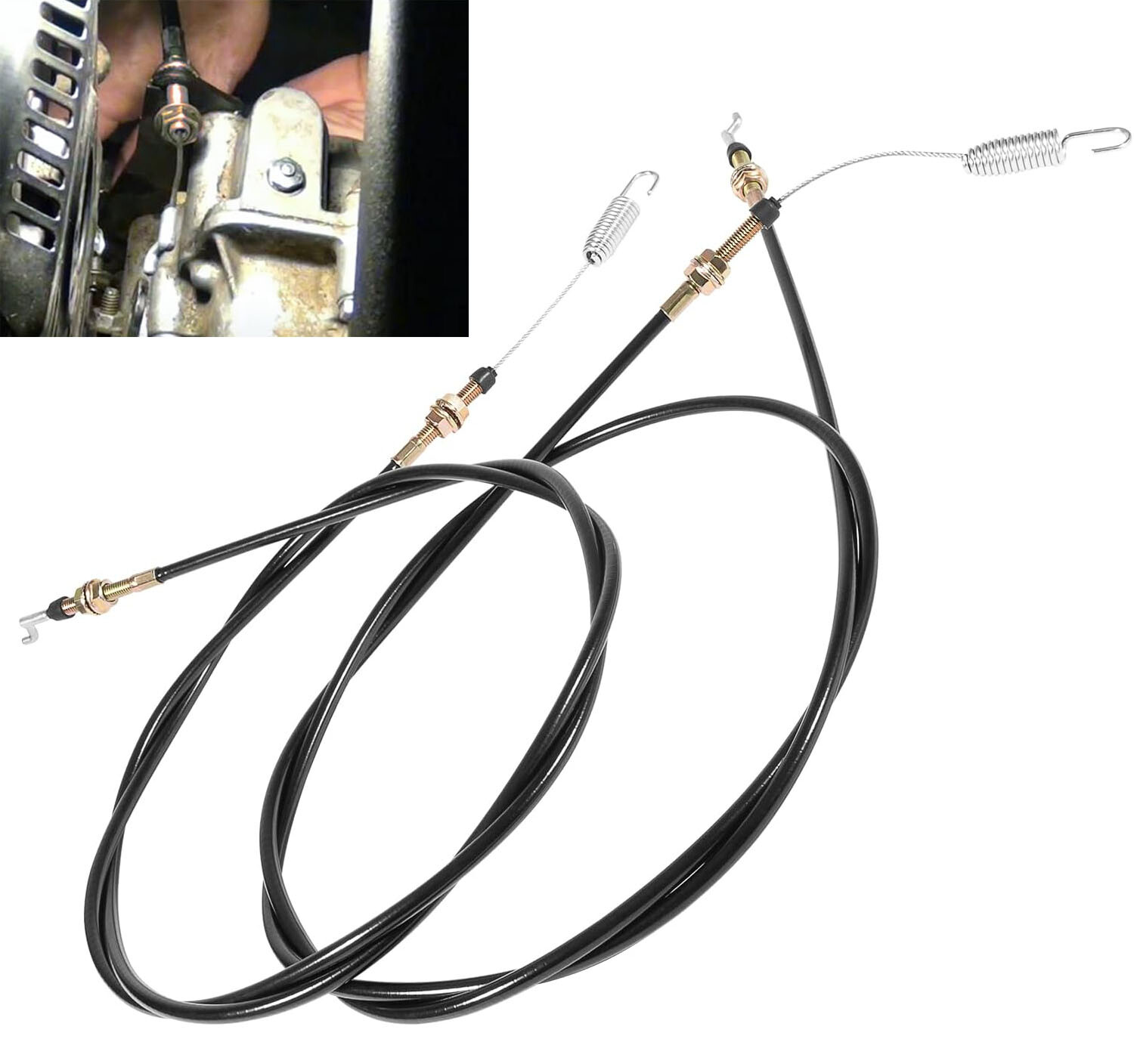 2-11082 Shifter Cables Replacement for Chuck Wagon CW-11, CW-413 CW-265 Go-Karts