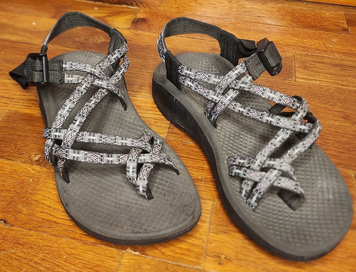 Chaco Black and Gray Adventure Sandals Chaco Z/1 Rapid Mens Sandals US 13 Gray Strappy Hiking  main image 3