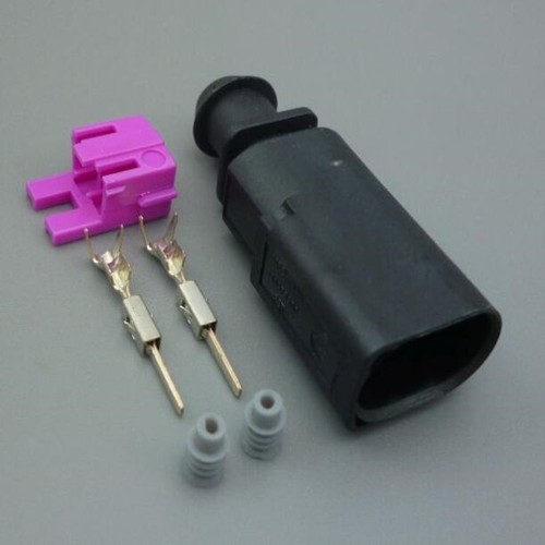 2 Pin Plug Waterproof Connector Kit 1J0973802 FIT FOR VW AUDI SKODA SEAT VAG