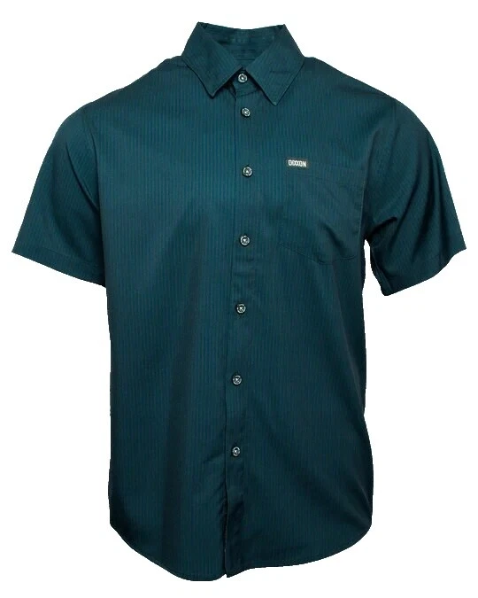 Bamboo rayado informal con Botones camisas para hombres