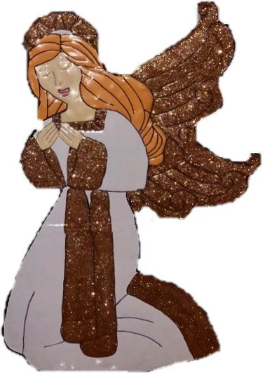 28-Inch Hammered Metal Angel Christmas Decoration - Image 3 of 3