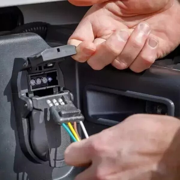 2ft Trailer Light Wiring Harness Extension 4Pin Plug 18 AWG Flat Wire