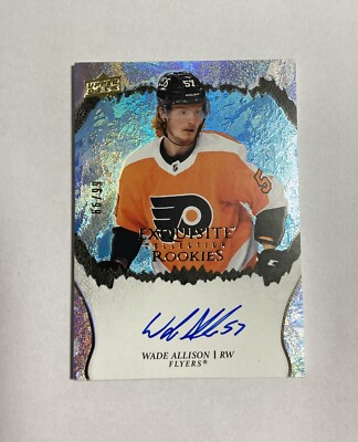 Wade Allison Rare Rookie Auto 2021-22 Upper Deck Ice Exquisite Collection  /99
