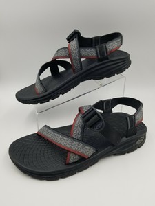 red chaco sandals