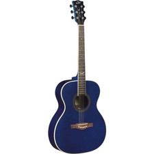 Eko Nxt A100 See Trough Blue Auditorium Acoustic Guitar 06217337