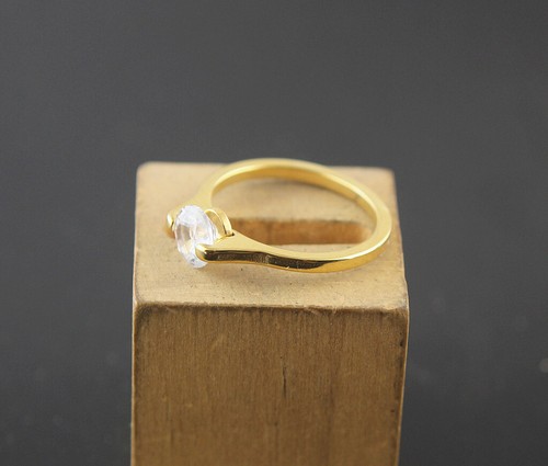 60pcs Lady Jewellery Job Lots Clear Cubic Zirconia Gold Plated Wholesale Rings - Picture 4 of 7