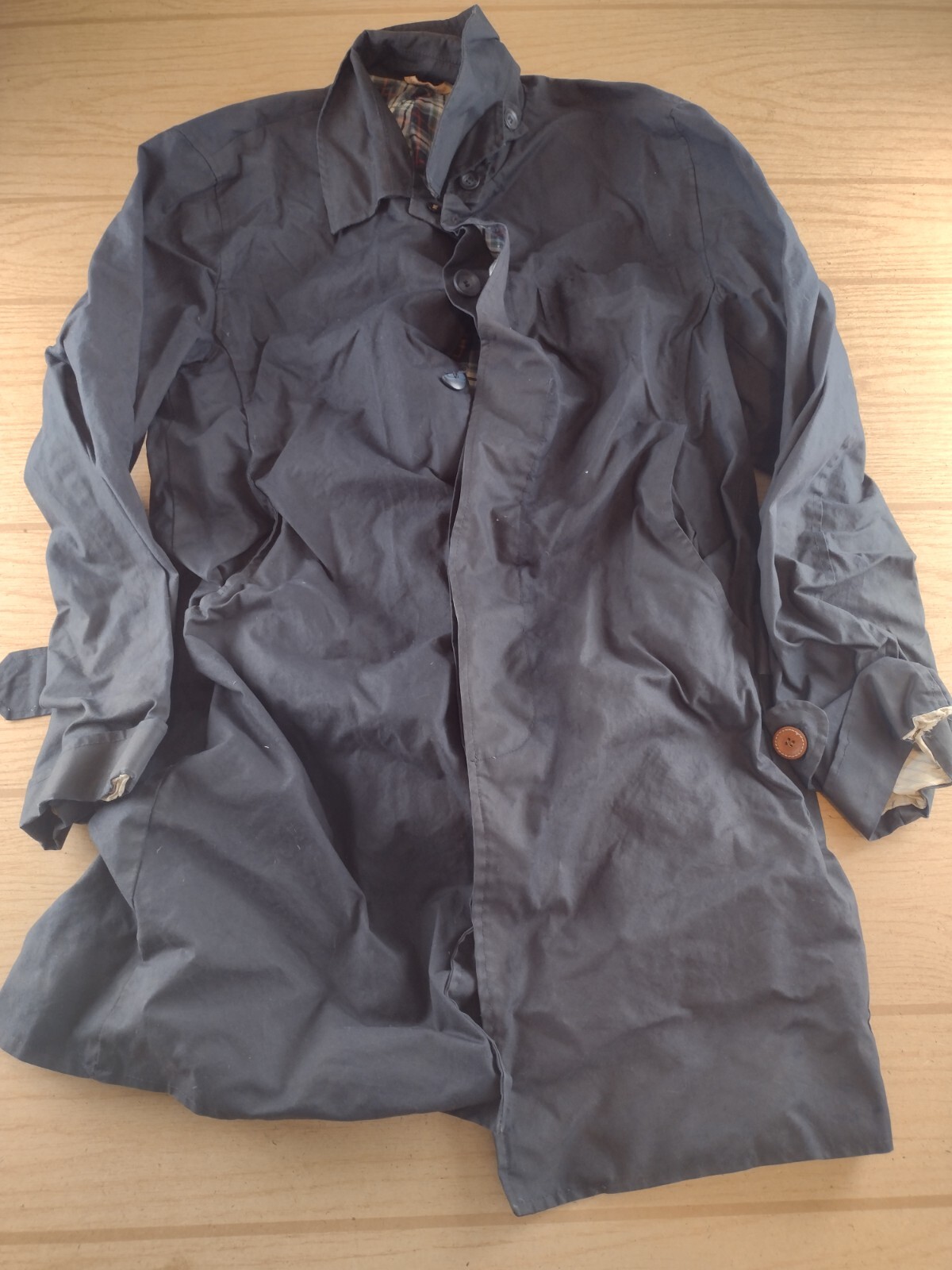 Oliver Spencer flannel Lined Pea Coat 