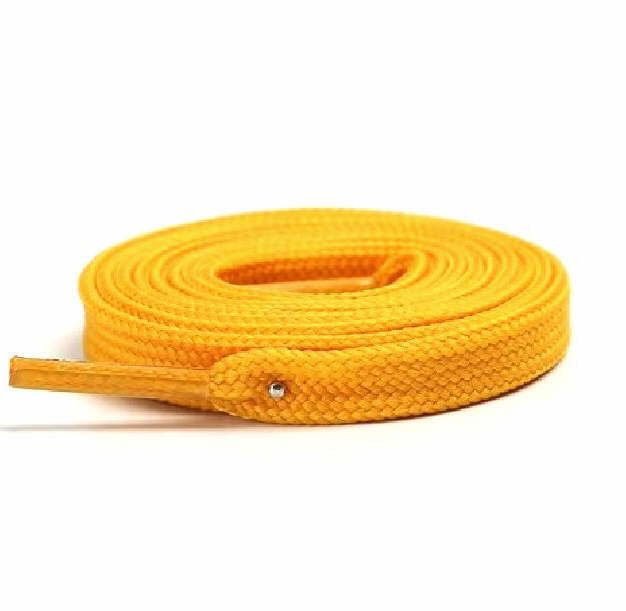Golden Yellow Flat Replacement Shoelaces Strings Work Casual Boot Sneakers #5001