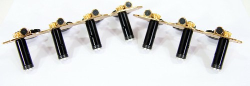 7 string classical gold color free friction guitar machine head peg 406GK7-E2-S4 - Picture 3 of 6