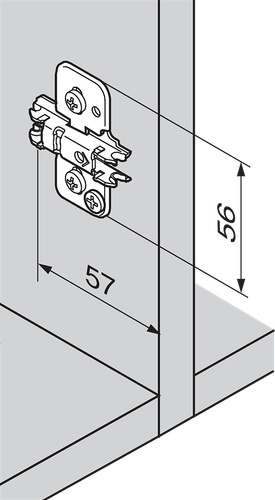 Blum Stollenscharnier Topfscharnier Clip Top Bisagra de Muebles 95° Sin Pluma - Imagen 9 de 11