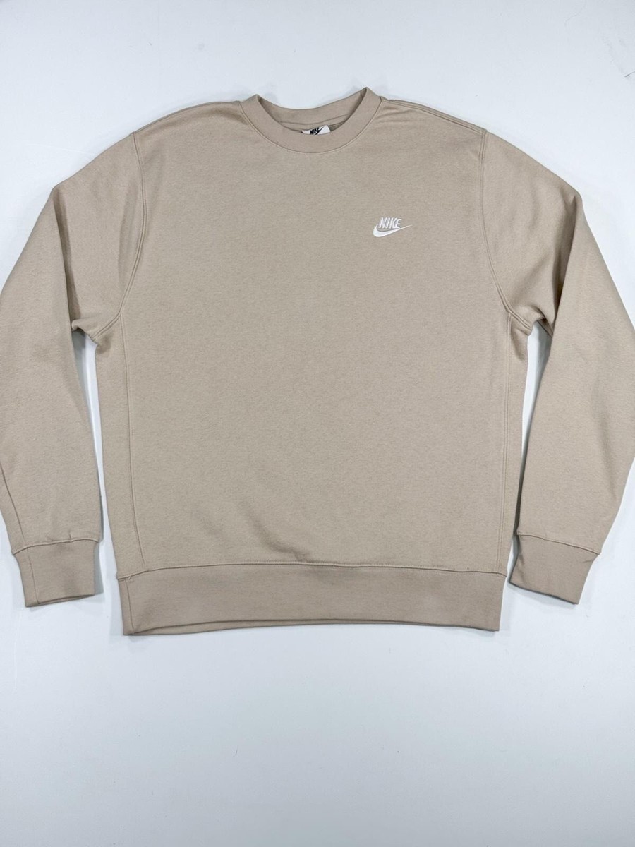 nike club sweatshirt beige