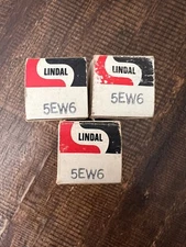 2 - Vintage Vacuum Tube Lindal 5EW6 Radio Electronic