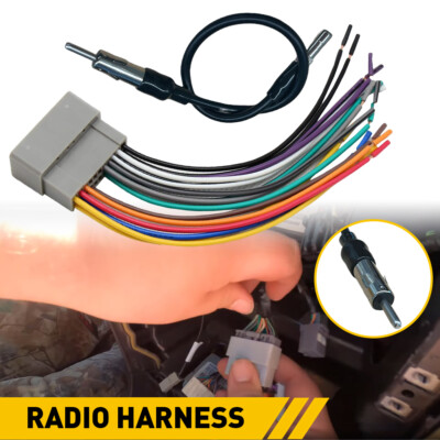 For Dodge Ram 1500 2500 3500 2002-2009 Car Radio Stereo Harness Antenna Adapter