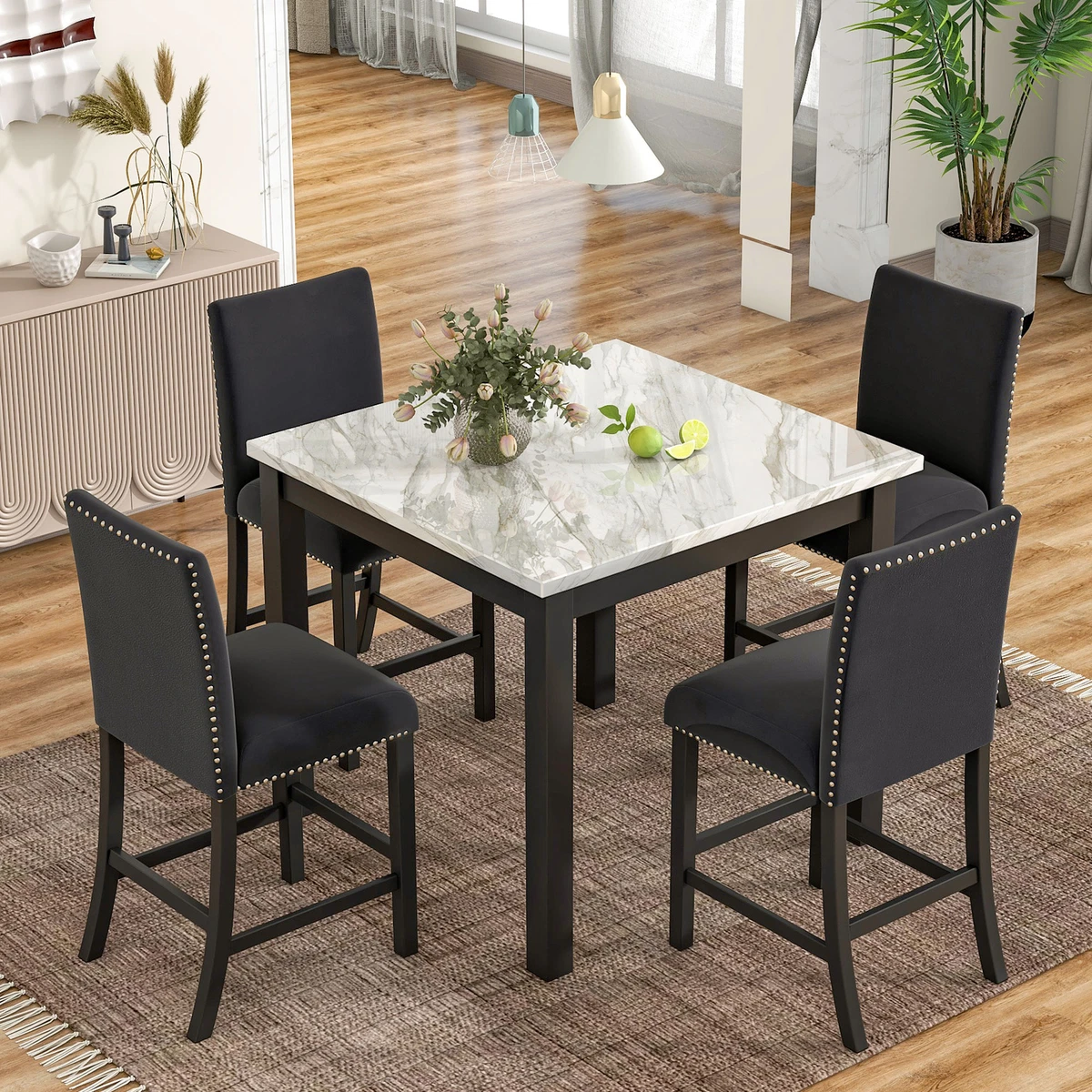 Black Square Dining Room Table