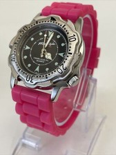 Freestyle Ladies Designer Surf Style Quartz Watch With Pink Silicone Strap