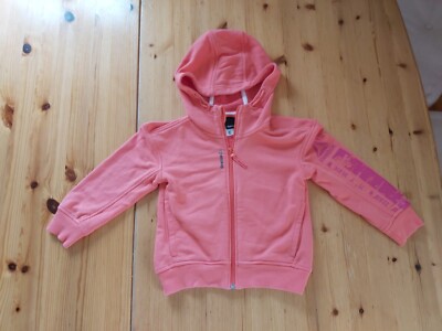 Reebok Sweashirt Jacke - Gr. 116 - mit Kapuze - neuwertig