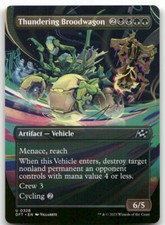 Thundering Broodwagon (Borderless) #328 MTG Aetherdrift NM X1
