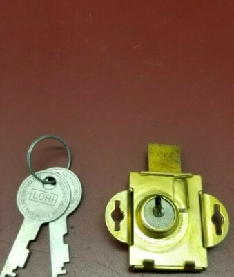  Lori Ilco 1625 Long Bolt Mailbox Lock 1/2'' bolt brass Vintage mailbox lock