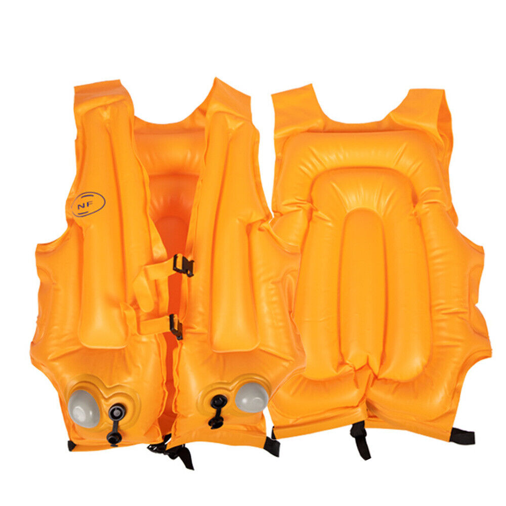 Adult Inflatable Swim Vest Life Jacket Snorkeling Floating Device for  Swimming