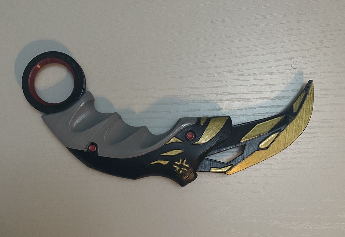 Valorant Champions Karambit Knife - Collector’s Edition 3D Printed Replica