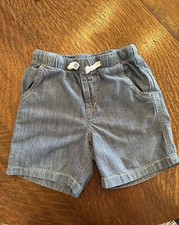 Baby gap Elastic Waist Boys Chambry Denim Shorts Size 4