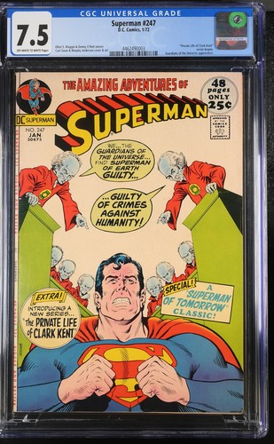 SUPERMAN #247 CGC 7.5 "Must there be a Superman?" - Picture 1 of 2