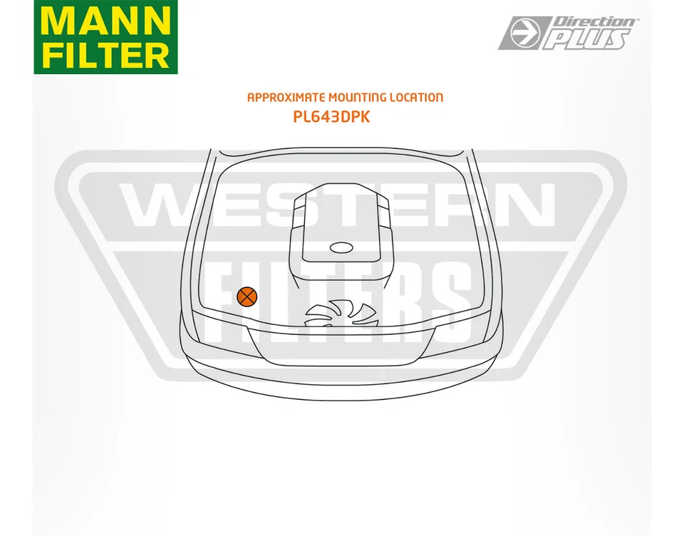 Mann PreLine Direction-Plus Prefilter Kit for Volkswagen Amarok 2017-on PL643DPK - Image 4 of 4