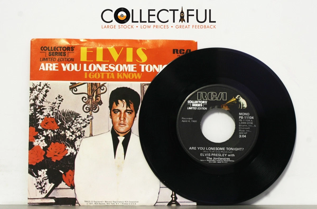 ELVIS PRESLEY - ARE YOU LONESOME TONIGHT - LTD EDITION 1977 *NM* 7&#034; SINGLE 45🔥 | eBay