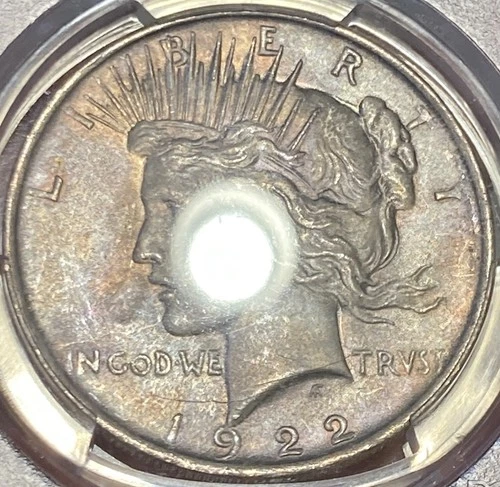 1922 Peace Dollar PCGS MS64 Pastel Peach Toned *See Video*