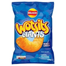 Wotsits Giants Really Cheesy Vegetarian Baked Snacks 130 g