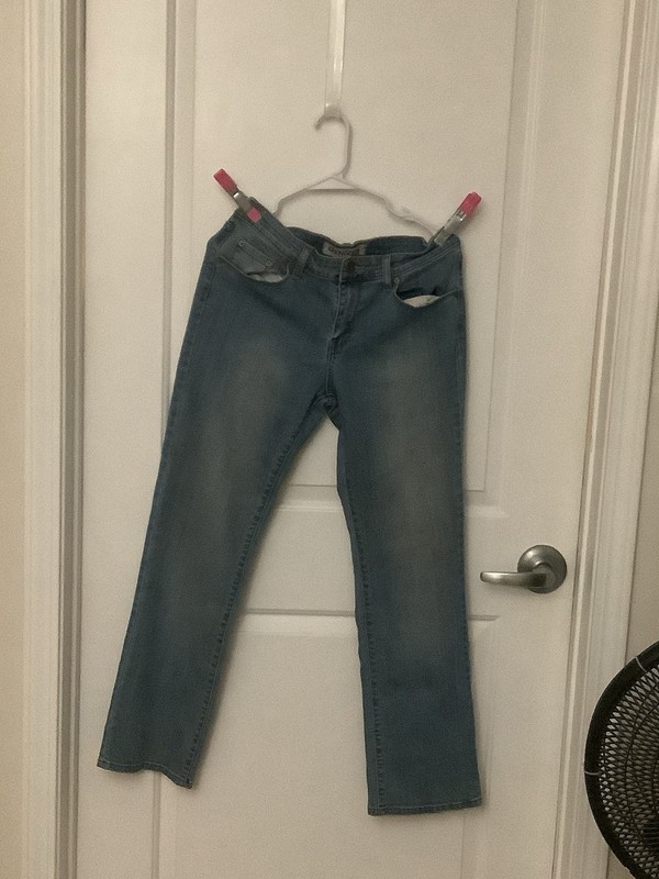 Denizen by Levis Womens 10 M Heavy Starch Straight Denim Blue Jeans
