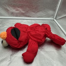 Playskool Elmo Lovey Sesame Street Nylon Plush Stuffed 16" Red Rare Vintage 1992