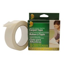 Duck Brand Indoor Heavy Traffic Double-Sided Carpet Tape Permanent : 1.41 in. x