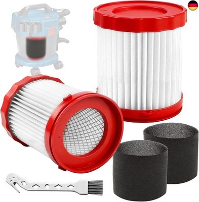 2 Stück HEPA-Filter für Bosch Gas 18 V, GAS18V-3/GAS18V-10L Staubsauger E