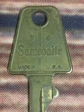 Vintage Samsonite steel flat key Collectible R4 Made In USA