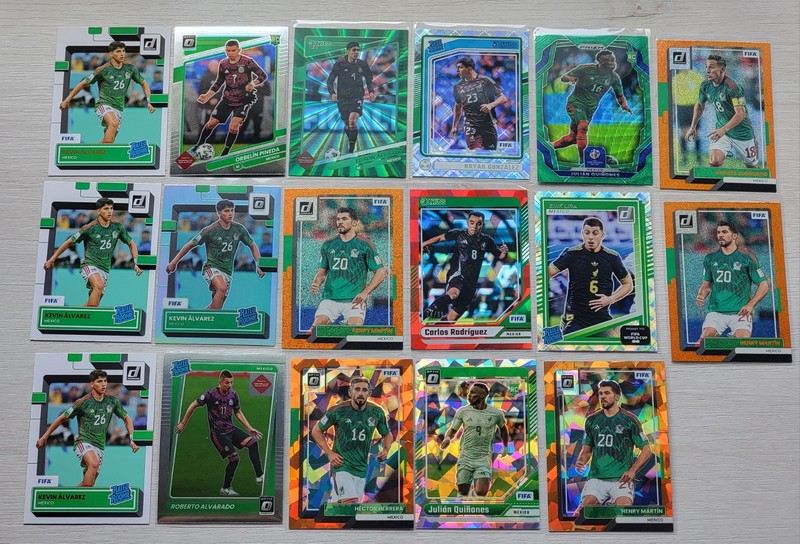 Mexico Soccer Card Team Lot 47-card Parallels World Cup Prizm 2022 2026 Rookies