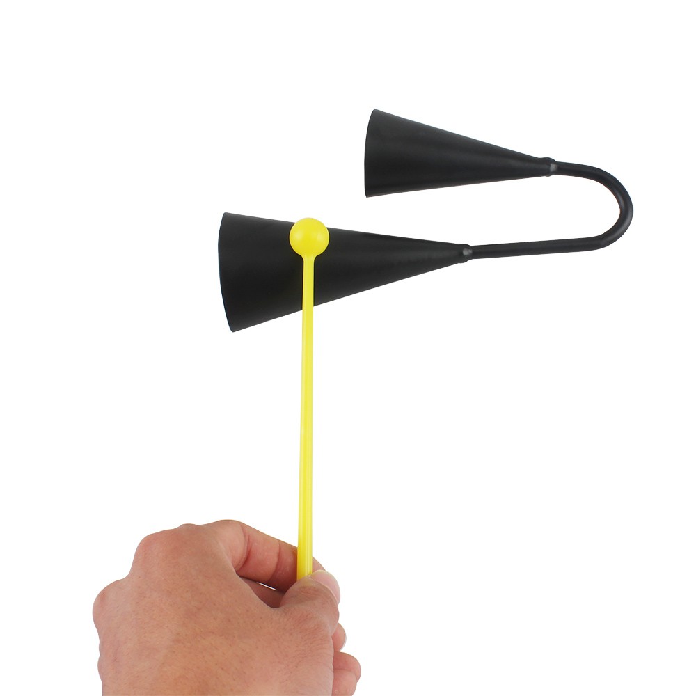 Two Tone Metal A-go-go Bell Cowbell Percussion Instrument With BAJ