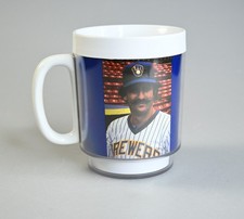 Vintage Milwaukee Brewers Maxwell House Insulated Plastic Mug Rollie Fingers