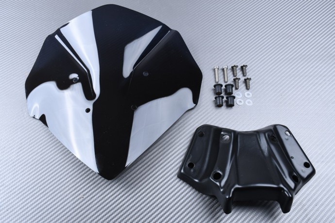 Saute-vent en polycarbonate fumé pour moto Yamaha MT-125 modèle 2025