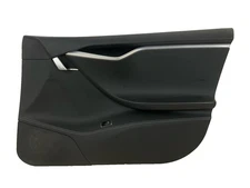 2014-2018 TESLA S Front Door Trim Panel Right Passenger Side OEM Black Leather