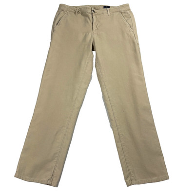 AG Adriano Goldschmied The Marshall Pants Mens 33 Khaki Slim Fit Chino USA