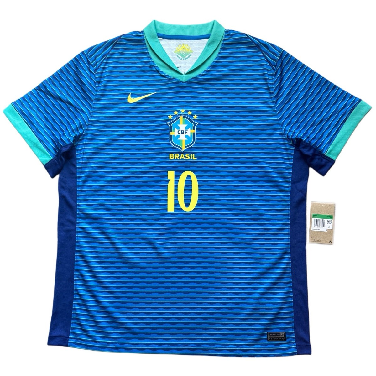 【最終値下げ！4月25日まで】Nike ブラジル代表 NEYMAR JR 10番 2024/25 Brazil Away Jersey #10 Neymar Jr XL Nike Copa America