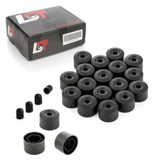 20x Radschraubenkappen Abdeckkappen Set 17 mm schwarz für AUDI 80 90 100 A4 A6
